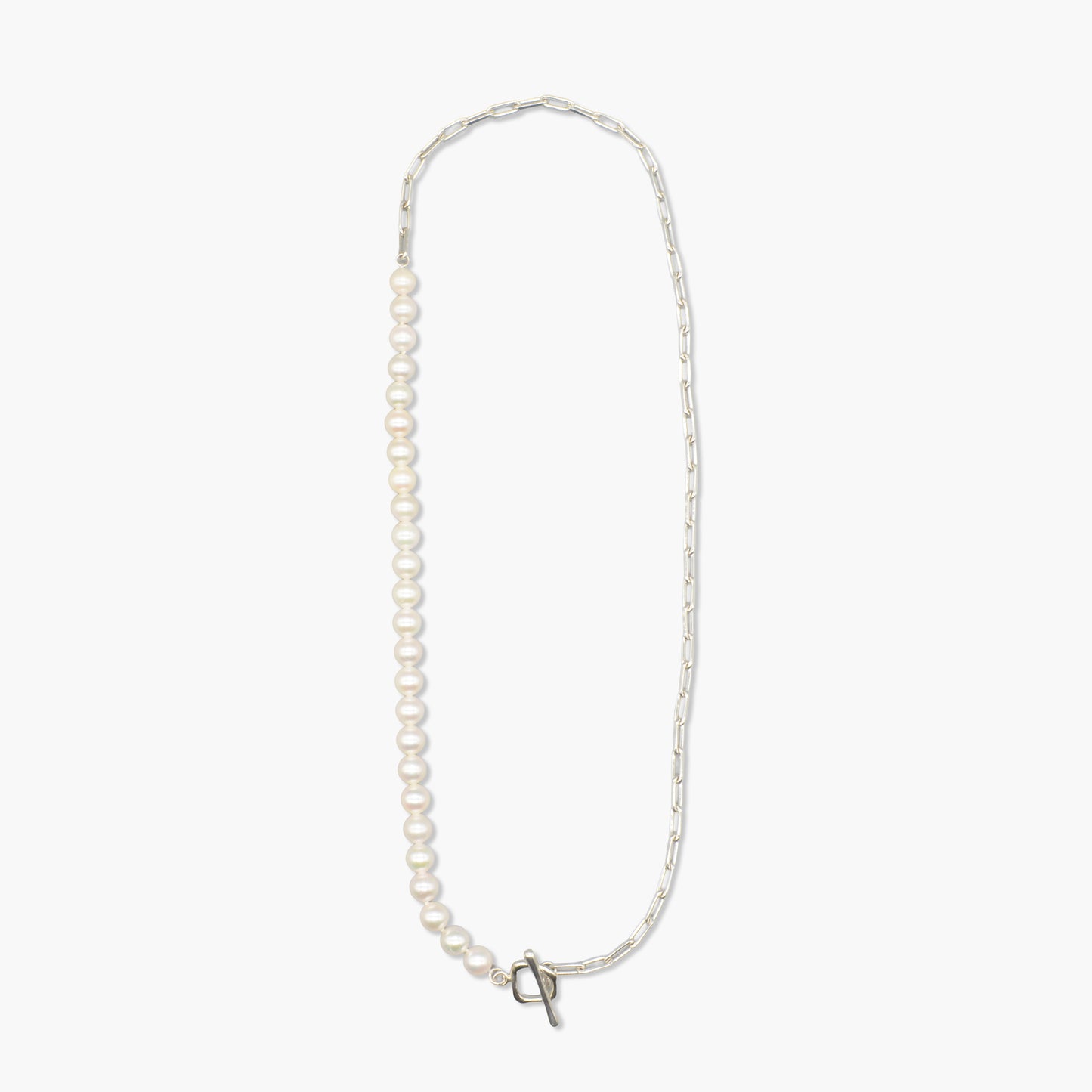 akoya pearl x chain necklace(55cm)