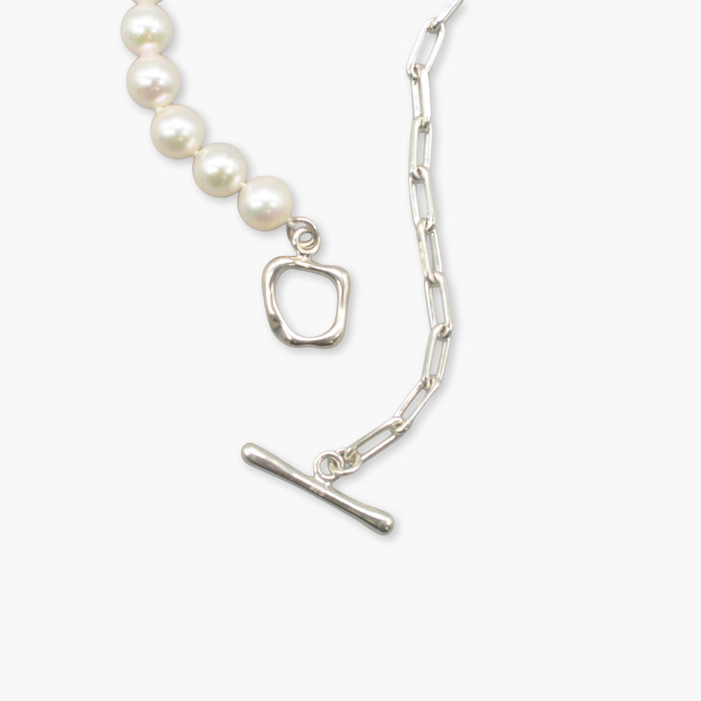 akoya pearl x chain necklace(55cm)