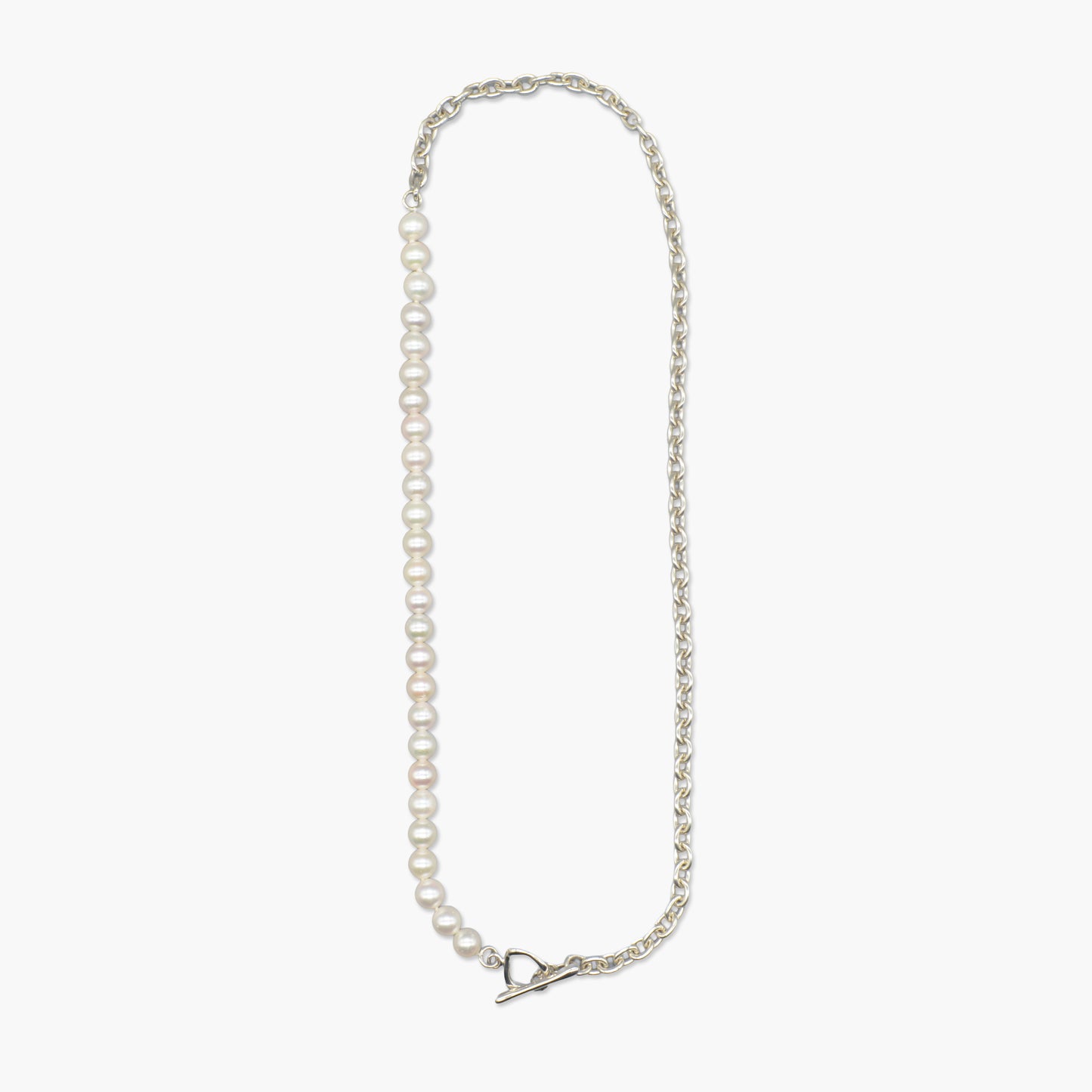 akoya pearl x chain necklace(55cm)