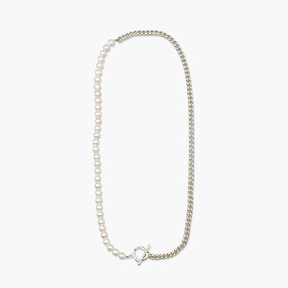 akoya pearl x chain necklace(60cm)