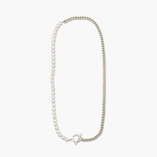 akoya pearl x chain necklace(60cm)