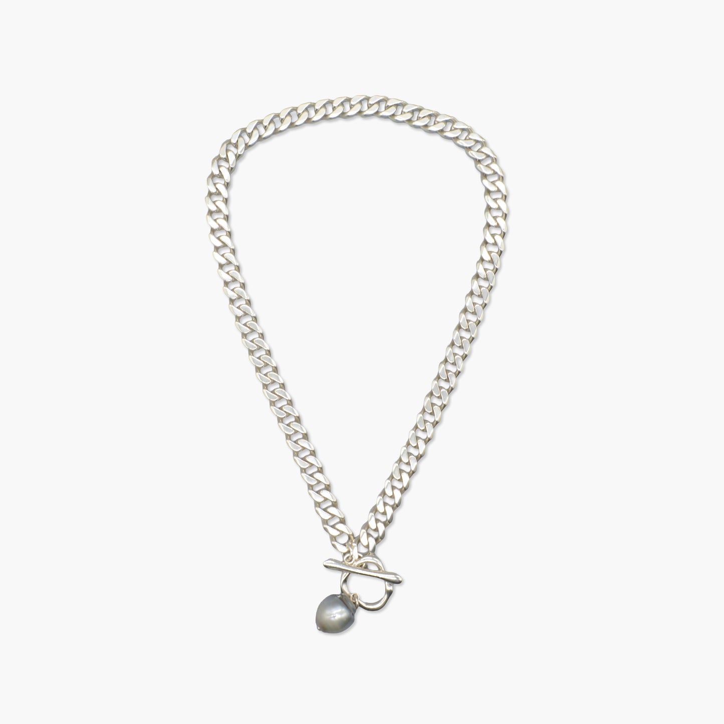 black pearl pendant necklace