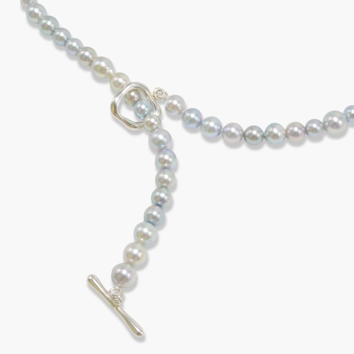 【nef - ESSENTIAL PEARL】akoya pearl (natural blue × cobalt) necklace