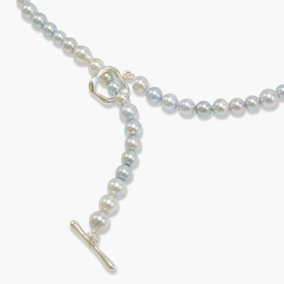 【nef - ESSENTIAL PEARL】akoya pearl (natural blue × cobalt) necklace