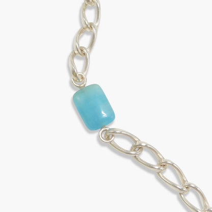 【nef - ESSENTIAL PEARL】akoya pearl × chain necklace (hemimorphite)