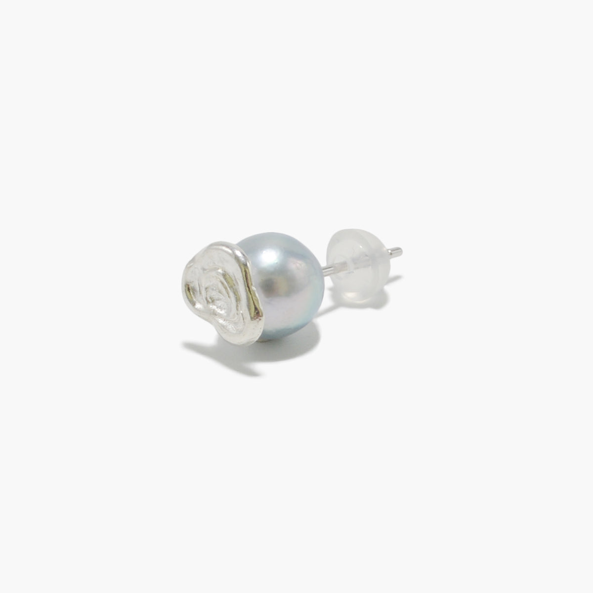 【nef - ESSENTIAL PEARL】akoya pearl pierce (natural blue) / single