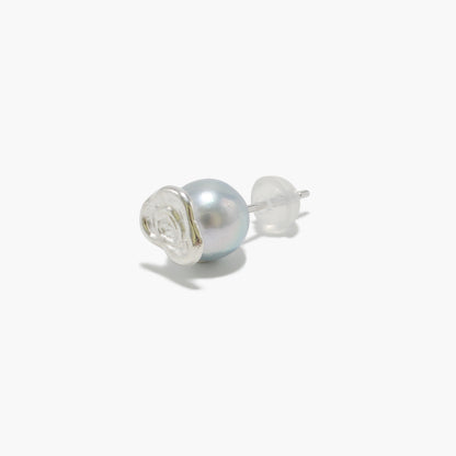 【nef - ESSENTIAL PEARL】akoya pearl pierce (natural blue) / single