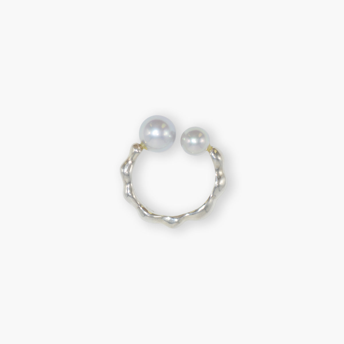 akoya pearl ring (cobalt)