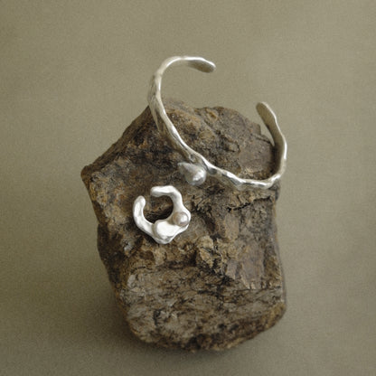 akoya pearl ear cuff