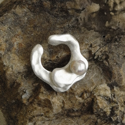 akoya pearl ear cuff