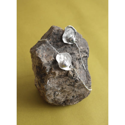 akoya pearl plate design necklace