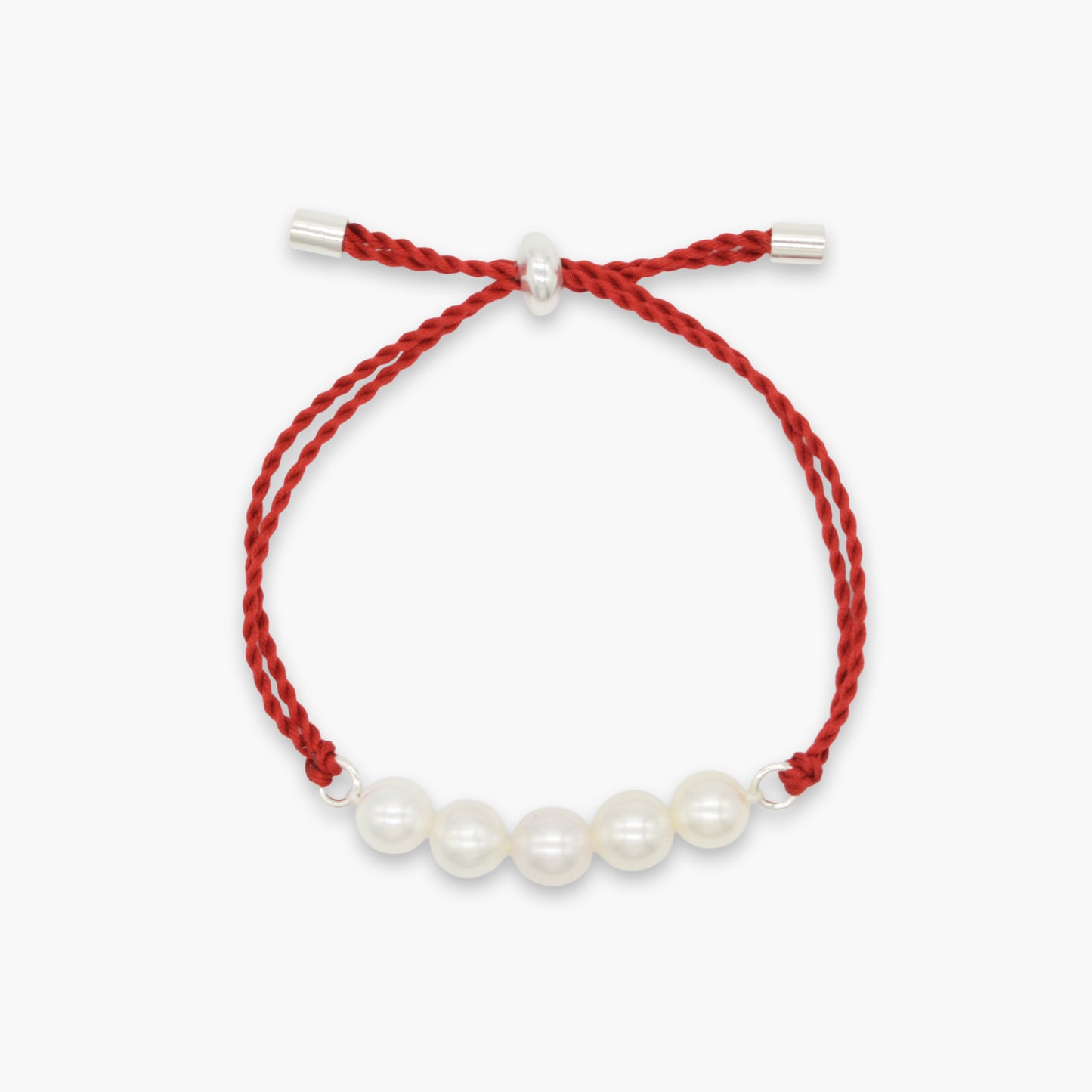 akoya pearl × silk cord bracelet