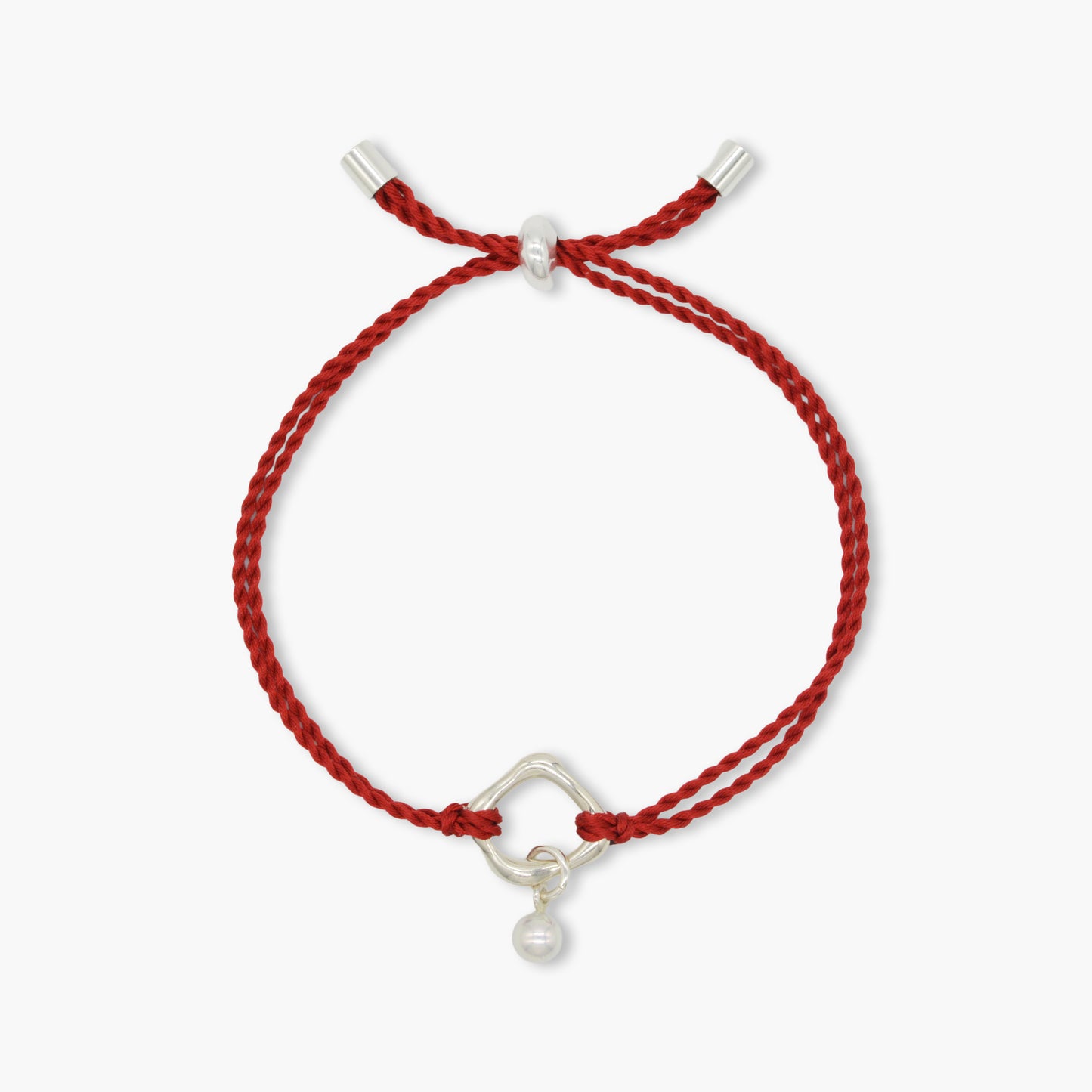 akoya pearl × silk cord bracelet
