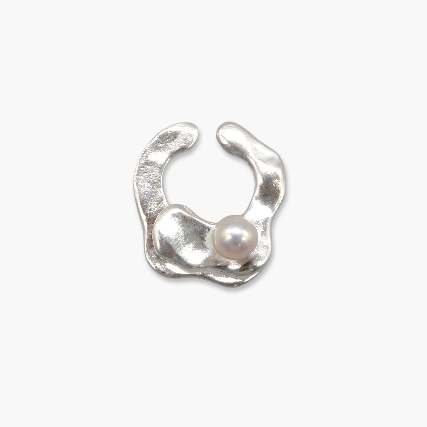 akoya pearl ear cuff