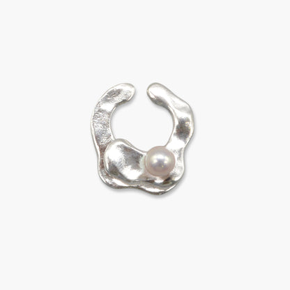akoya pearl ear cuff