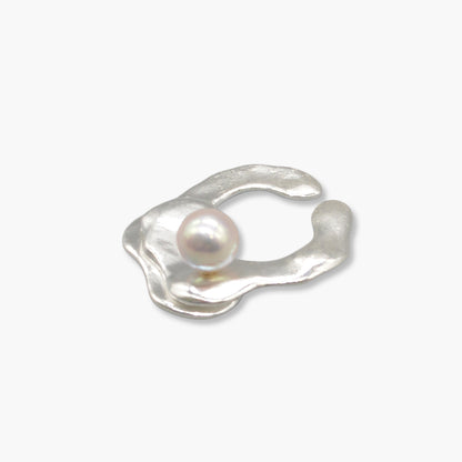 akoya pearl ear cuff