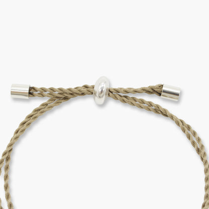 akoya pearl × silk cord bracelet