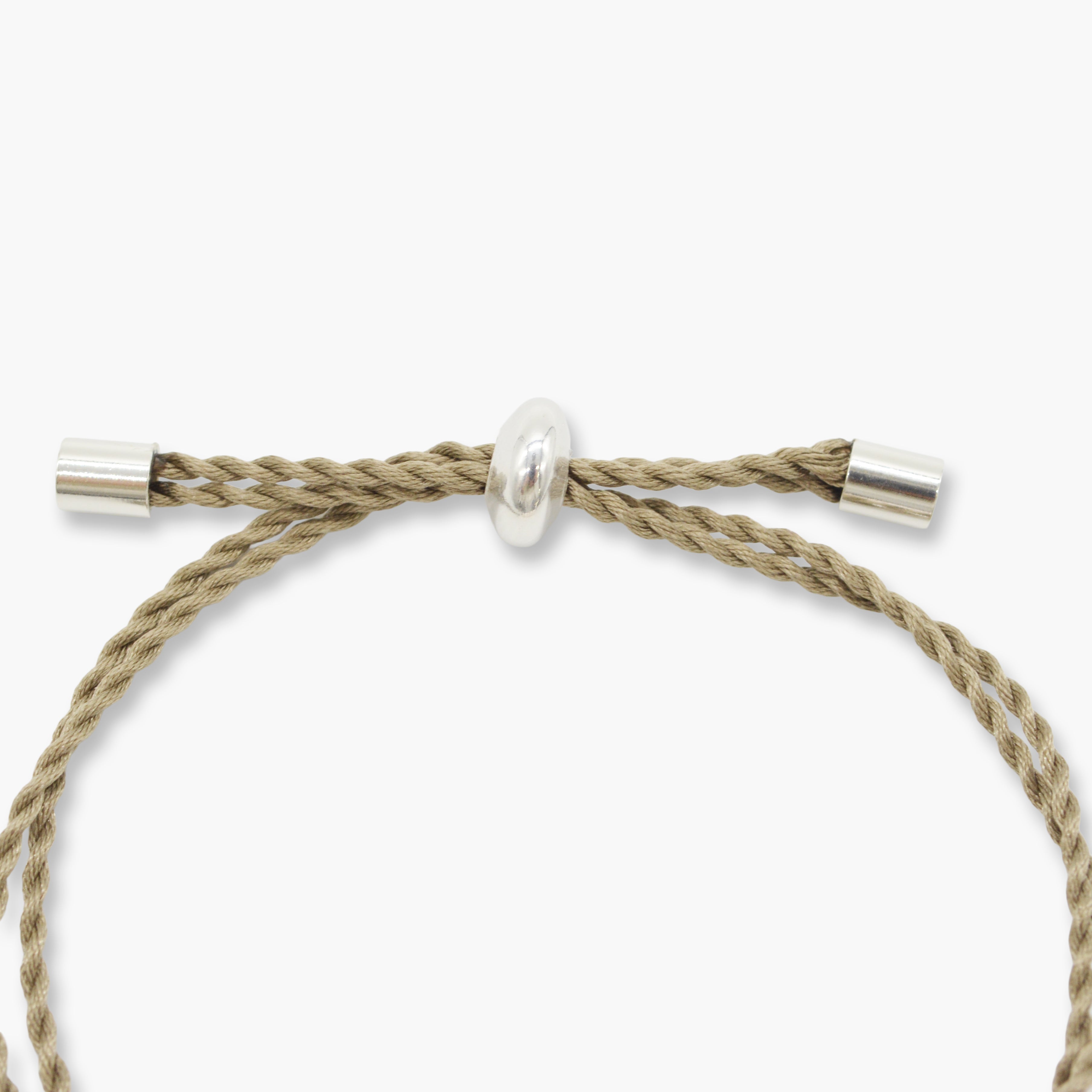 【美品】希少 18cm セビアナ トグル シルクコードブレスレット SV925 silk cord bracelet – nef online store