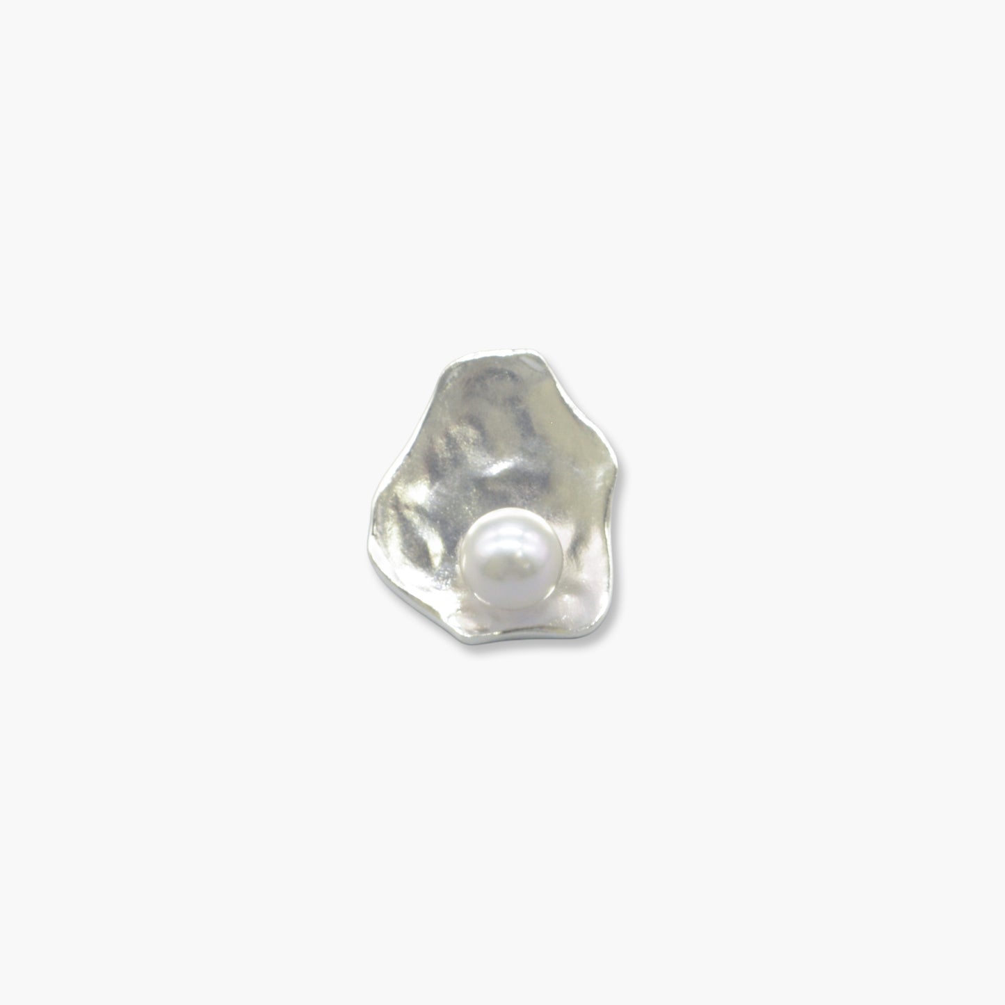 akoya pearl plate design pierce (white) S / single