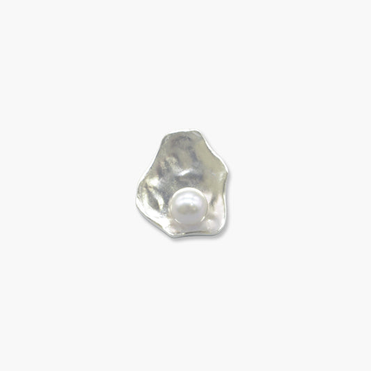 akoya pearl plate design pierce (white) S / single