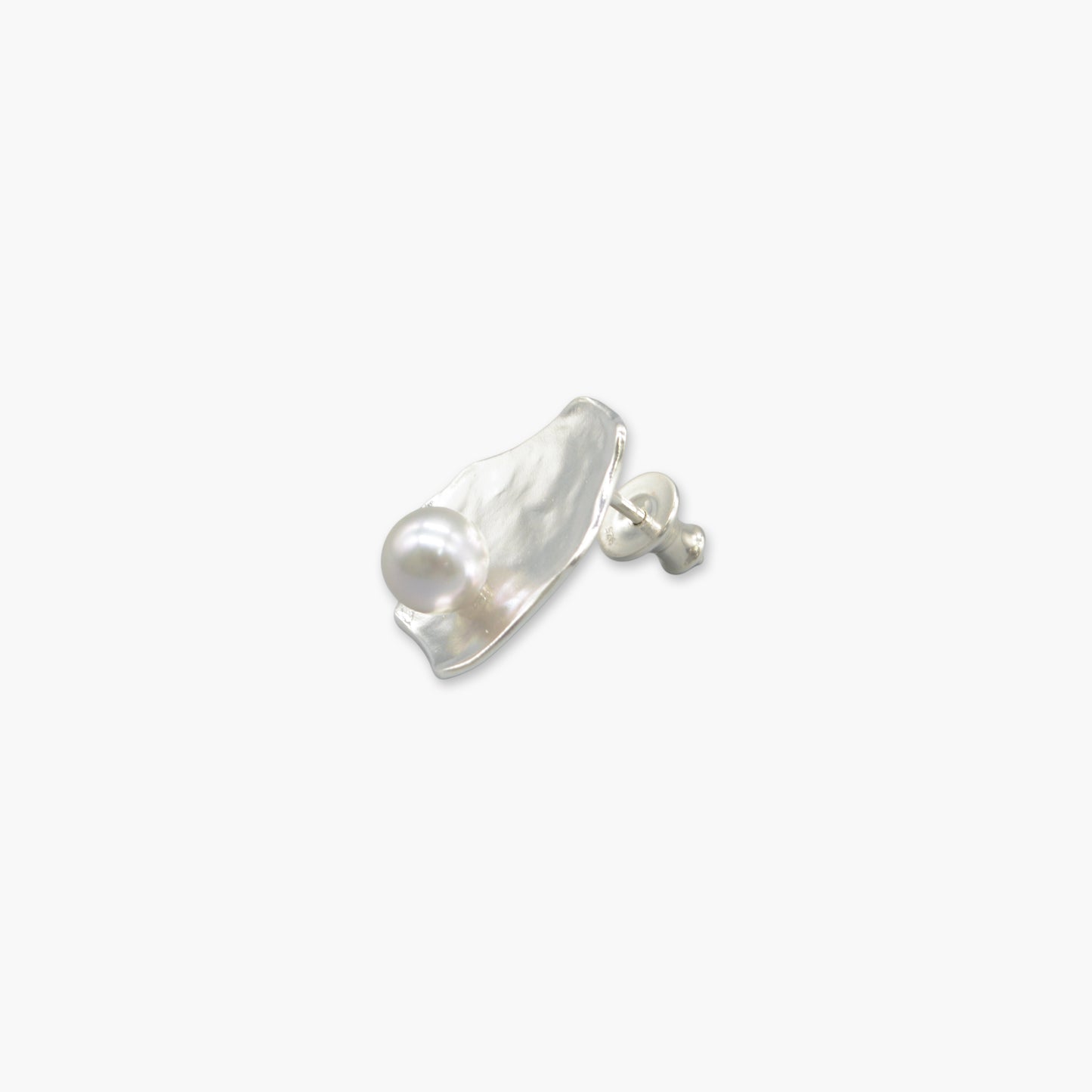 akoya pearl plate design pierce (white) S / single
